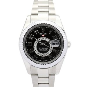Replica Rolex Sky-Dweller 42mm Black Dial 326938