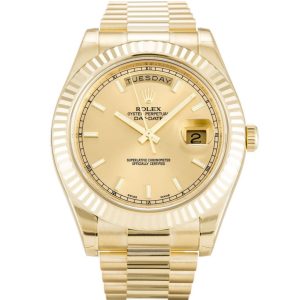 Replica Rolex Day-Date II 41mm Champagne Dial 218238
