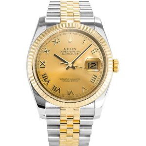Replica Rolex Datejust 36mm Gold Dial 116233