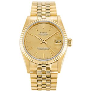 Replica Rolex Datejust Mid-Size 31mm Champagne Dial 68278