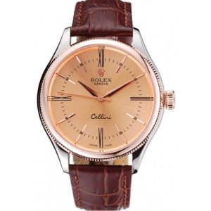 Replica Rolex Cellini 40mm Orange Dial 622840
