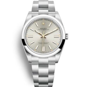 Replica Rolex Oyster Perpetual Lady 41mm Silver Dial 124300