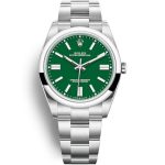 Replica Rolex Oyster Perpetual Lady 41mm Green Dial 124300