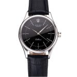 Superclone Rolex Cellini 38mm Black Dial REP016809