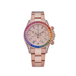 Daytona 116595RBOW 'Rainbow' Rose Gold Pave Diamond Dial Sapphire Bezel (2022)