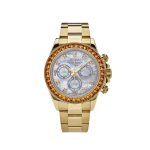 Daytona 116578SACO Yellow Gold Sapphire Bezel Mother Of Pearl Dial