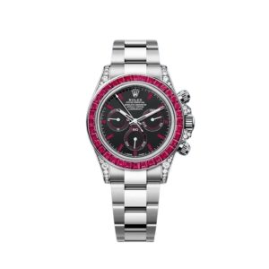 Daytona 126599TRU White Gold Diamond Black Dial Ruby Bezel (2023)
