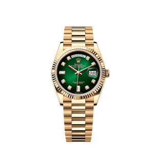 Day-Date 36 128238 Yellow Gold Green Diamond Dial (2024)