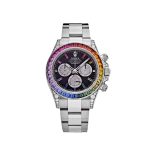 Daytona 116599RBOW 'Rainbow' White Gold Black Dial Sapphire Bezel