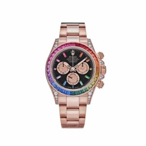 Daytona 116595RBOW 'Rainbow' Rose Gold Black Dial Sapphire Bezel (2022)