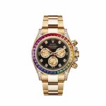 Daytona 116598RBOW 'Rainbow' Yellow Gold Black Dial Sapphire Bezel