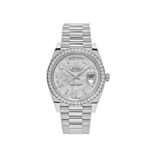 Day-Date 40 228349RBR White Gold Meteorite Dial Diamond Set