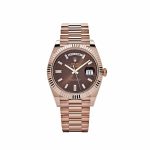 Day-Date 40 228235 Rose Gold Chocolate Baguette Diamond Dial (2024)