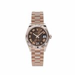 Datejust 31 278275 'Ladies' Rose Gold Diamond Chocolate Dial President (2024)