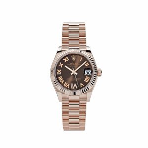 Datejust 31 278275 'Ladies' Rose Gold Diamond Chocolate Dial President (2024)