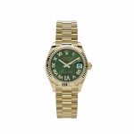 Datejust 31 278278 'Ladies' Yellow Gold Diamond Green Dial President (2023)
