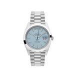 Day-Date 40 228206 Platinum Ice Blue Diagonal Motif Dial (2022)