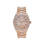 Day-Date 36 128345RBR Rose Gold Rainbow Diamond Pave Dial (2021)