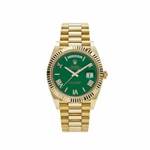 Day-Date 40 228238 Yellow Gold Green Roman Numerals Dial (2022)