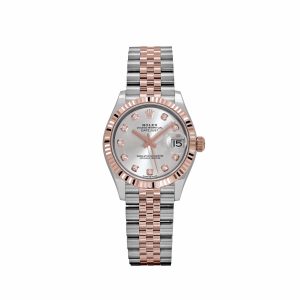 Datejust 31 278271 'Ladies' Stainless Steel Rose Gold Silver Diamond Dial (2025)