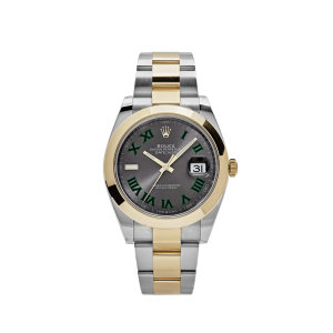 Datejust 41 126303 'Wimbledon' Yellow Gold Stainless Steel Slate Dial (2024)