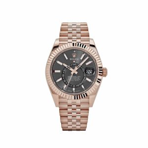 Sky-Dweller 336935 Everose Gold Slate Dial Jubilee