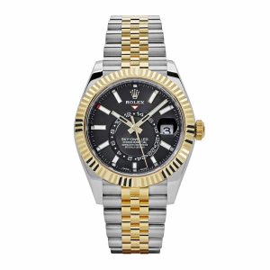 Sky-Dweller 336933 Stainless Steel Yellow Gold Jubilee Black Dial (2024)
