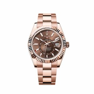 Sky-Dweller 336935 Rose Gold Chocolate Dial Oyster