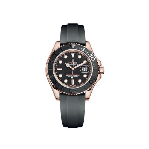 Yacht-Master 37 268655 Rose Gold Black Dial