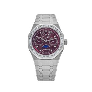 Royal Oak Perpetual Calendar 26598BC.ZZ.1220BC.01 'Special Edition' White Gold Burgundy Dial Diamond Bezel (2024)
