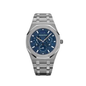 Royal Oak 26586IP.OO.1240IP.01 Perpetual Calendar 'Ultra-Thin' Platinum Titanium Blue Dial (2022)