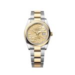 Datejust 36 126203 Two-Toned Yellow Gold Stainless Steel Palm Motif Dial (2024)