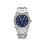 Royal Oak 16202BC.OO.1240BC.02 'Jumbo' Extra-Thin White Gold Grainy Blue Dial (2024)