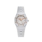 Royal Oak 77350CB.OO.1266CB.01 'Ladies' White Ceramic (2023)