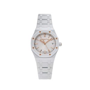 Royal Oak 77350CB.OO.1266CB.01 'Ladies' White Ceramic (2023)