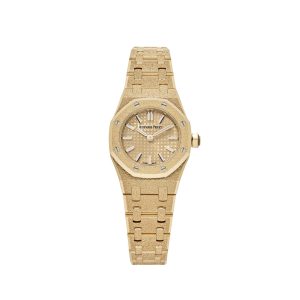 Royal Oak 67630BA.GG.1312BA.01 'Mini' Frosted Yellow Gold Quartz (2024)