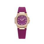 Nautilus 7010R-013 'Ladies' Rose Gold Purple Dial Diamond Bezel (2024)