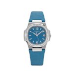 Nautilus 7010G 'Ladies' White Gold Blue Dial Diamond Bezel (2025)