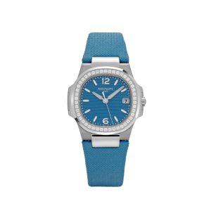 Nautilus 7010G 'Ladies' White Gold Blue Dial Diamond Bezel (2025)