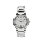 Nautilus 7118/1200A-010 'Ladies' Stainless Steel Silver Dial Diamond Bezel (2022)