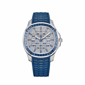 Aquanaut Luce 5268/461G-001 White Gold Diamond Blue Sapphire Dial (2024)