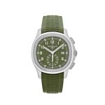 Aquanaut 5968G-010 Chronograph White Gold Khaki Green Dial (2025)
