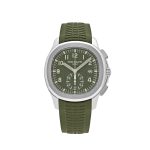 Aquanaut 5968G-010 Chronograph White Gold Khaki Green Dial Uncut (2024)