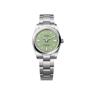 Oyster Perpetual 34 124200 Stainless Steel Pistachio Dial (2025)