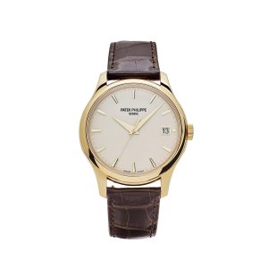 Calatrava 5227J-001 Yellow Gold Lacquered Ivory Dial