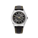 Calatrava 6007G-001 White Gold Black Dial Yellow Accents (2023)