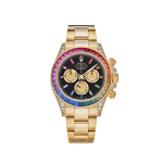 Daytona 126598RBOW 'Rainbow' Yellow Gold Black Dial Sapphire Bezel (2025)