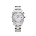 Datejust 41 126300 Stainless Steel White Roman Dial Oyster