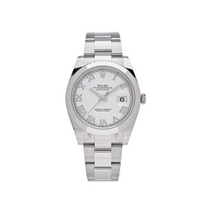 Datejust 41 126300 Stainless Steel White Roman Dial Oyster