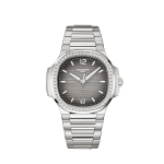 Nautilus 7118/1200A-011 'Ladies' Stainless Steel Grey Dial Diamond Bezel (2025)